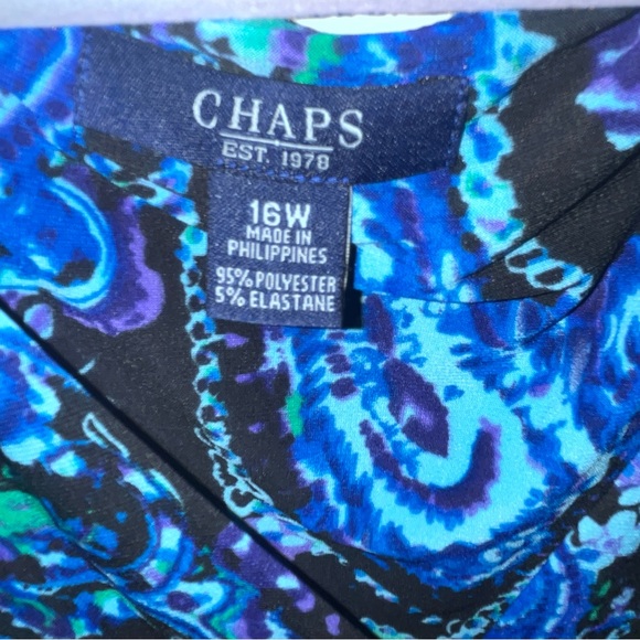 CHAPS V-Neck Dress in Fabulous Condition - Picture 3 of 9